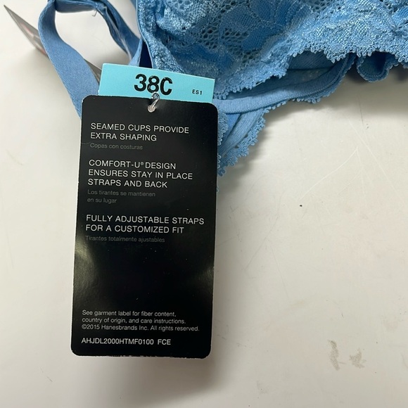 Women’s Lilyette Comfort Lace Minimizer Bra 38C, Blue Sky Ahead New With Tags! - Picture 9 of 9